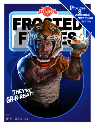Illustration for article titled If Tony the Tiger and the Trix Rabbit were human beings, they'd be freaking horrifying